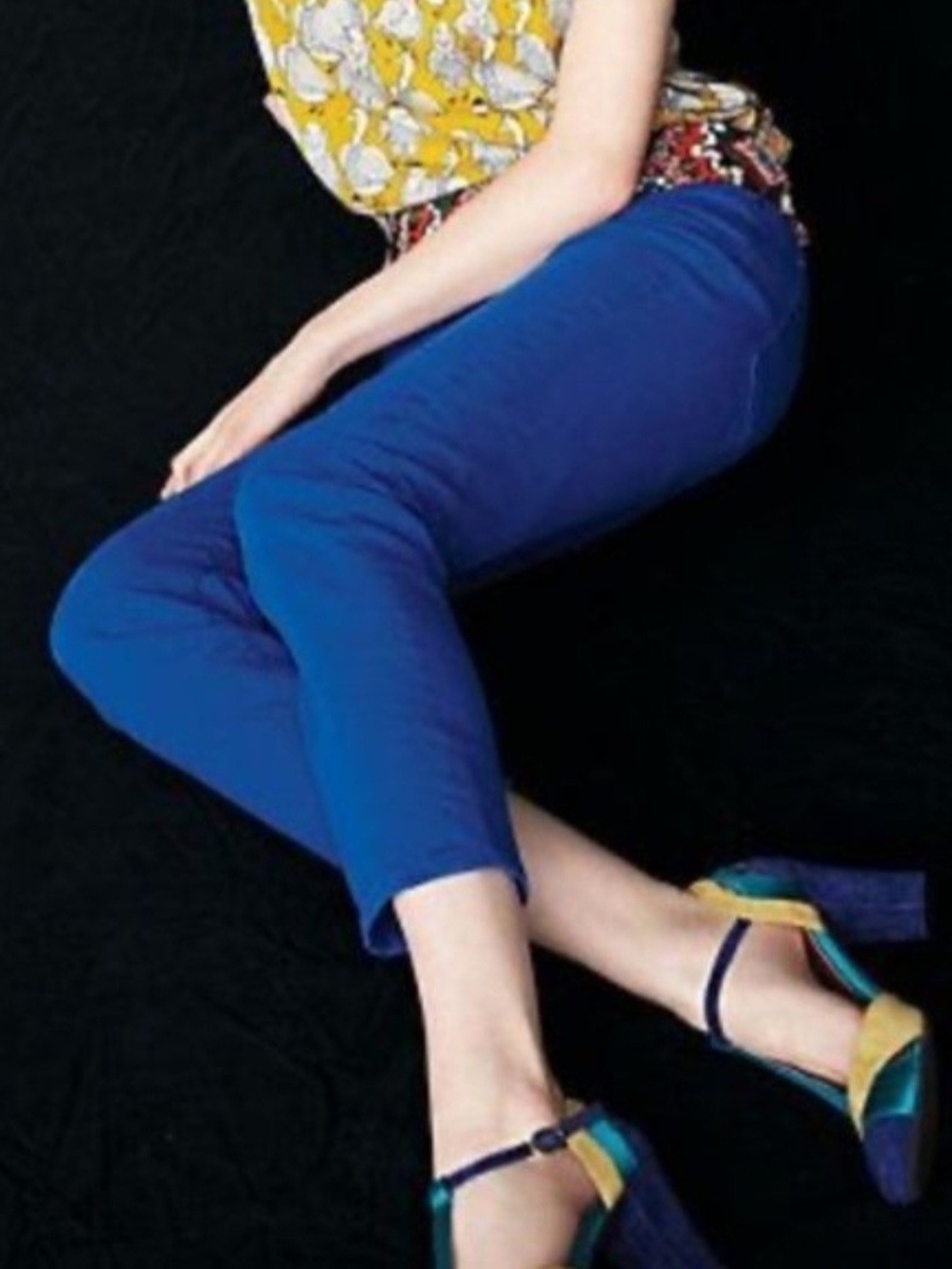 Anthropology Pilcro and the Letterpress Stet Cobalt Blue Denim 26" Waist